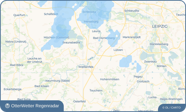 OtterWetter Regenradar-Widget Kriechau