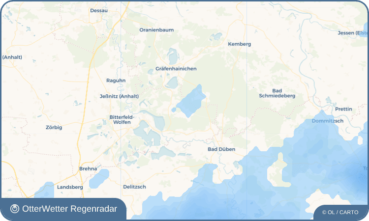Wetter-Widget-Vorschau mit Vorhersagedaten für Krina