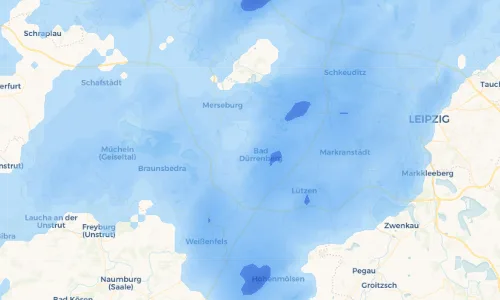 Regenradar Vorschaubild - Aktuelle Niederschläge in Kröllwitz und Umgebung