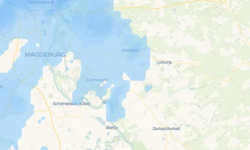 Regenradar-Vorschau: aktuelle Niederschläge in Ladeburg und Umgebung