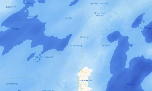 Regenradar Vorschaubild - Aktuelle Niederschläge in Landsberg und Umgebung