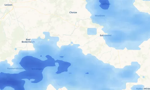Regenradar-Vorschau: aktuelle Niederschläge in Langenapel und Umgebung