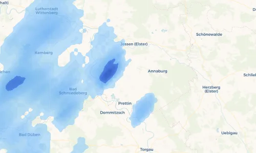 Regenradar Vorschaubild - Aktuelle Niederschläge in Lebien und Umgebung