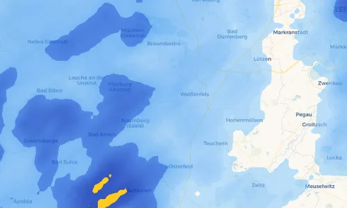 Regenradar Vorschaubild - Aktuelle Niederschläge in Leißling und Umgebung