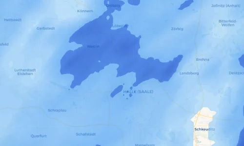 Regenradar Vorschaubild - Aktuelle Niederschläge in Lettin und Umgebung