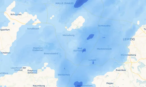 Regenradar Vorschaubild - Aktuelle Niederschläge in Leuna und Umgebung