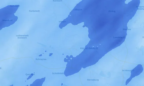 Regenradar Vorschaubild - Aktuelle Niederschläge in Lieskau und Umgebung