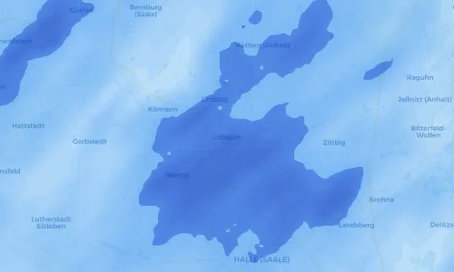 Regenradar Vorschaubild - Aktuelle Niederschläge in Löbejün und Umgebung
