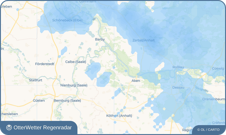 OtterWetter Regenradar-Widget Lödderitz