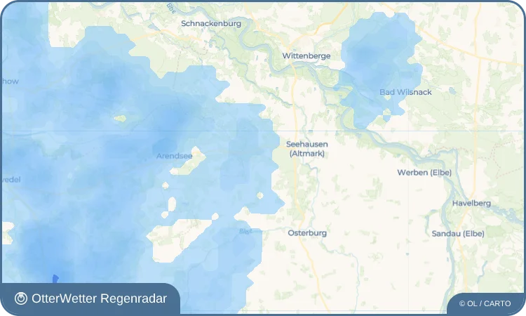 Wetter-Widget-Vorschau mit Vorhersagedaten für Losse