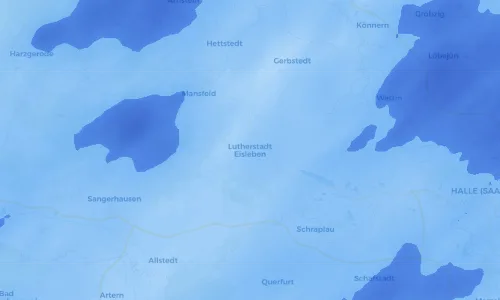 Regenradar Vorschaubild - Aktuelle Niederschläge in Lutherstadt Eisleben und Umgebung