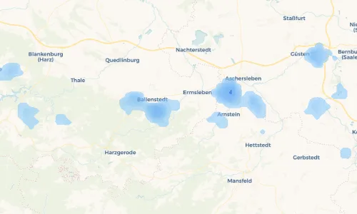 Regenradar Vorschaubild - Aktuelle Niederschläge in Meisdorf und Umgebung