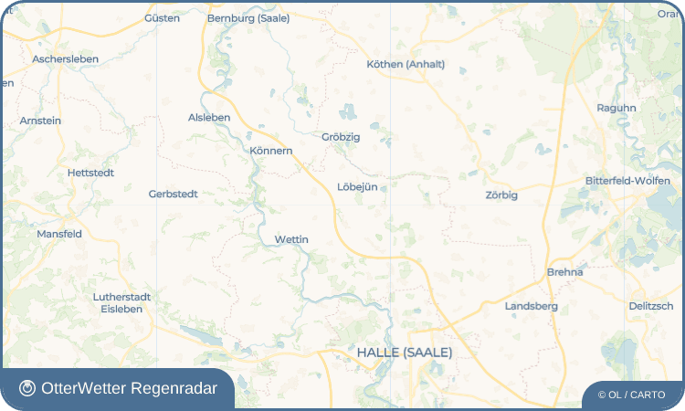 Widget-Vorschau für Merbitz Wetter-Widget-Vorschau mit Vorhersagedaten für Merbitz