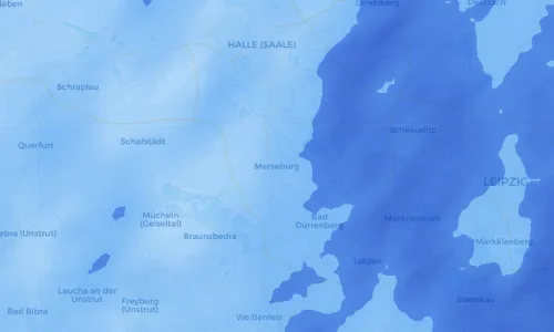 Regenradar Vorschaubild - Aktuelle Niederschläge in Merseburg und Umgebung