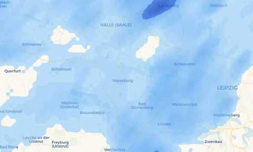 Regenradar Vorschaubild - Aktuelle Niederschläge in Meuschau und Umgebung