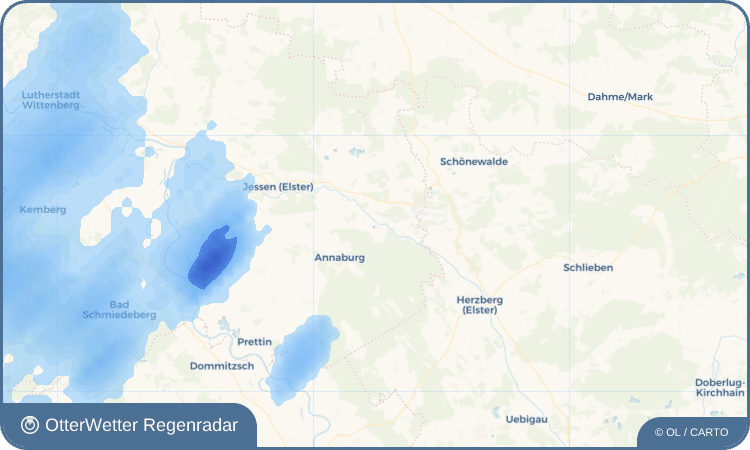 OtterWetter Regenradar-Widget Meuselko