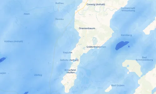 Regenradar Vorschaubild - Aktuelle Niederschläge in Möhlau und Umgebung