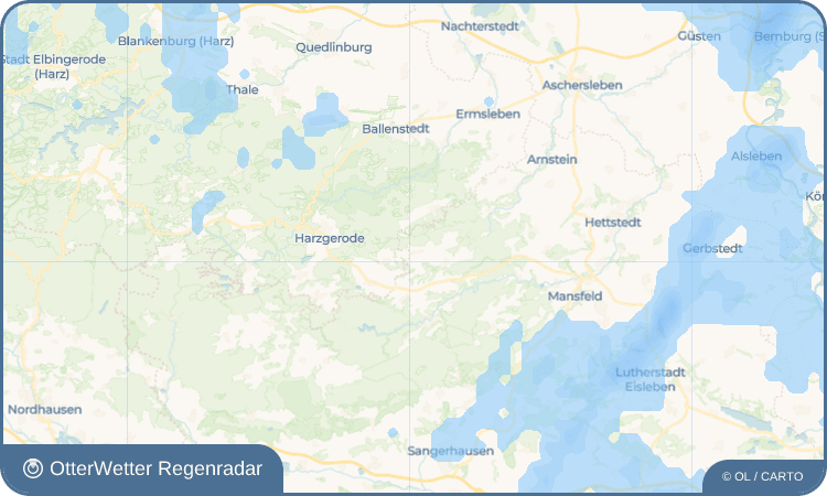 OtterWetter Regenradar-Widget Molmerswende
