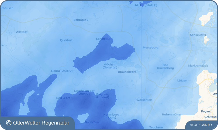 OtterWetter Regenradar-Widget Mücheln (Geiseltal)