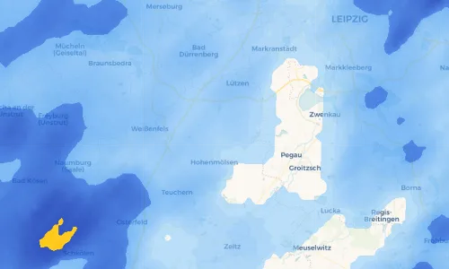 Regenradar Vorschaubild - Aktuelle Niederschläge in Muschwitz und Umgebung