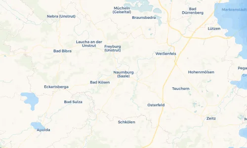 Regenradar Vorschaubild - Aktuelle Niederschläge in Naumburg (Saale) und Umgebung