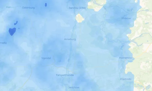 Regenradar-Vorschau: aktuelle Niederschläge in Neuermark-Lübars und Umgebung