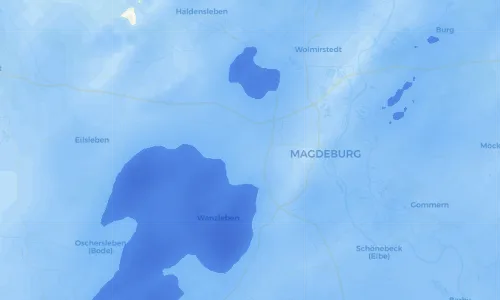 Regenradar Vorschaubild - Aktuelle Niederschläge in Niederndodeleben und Umgebung