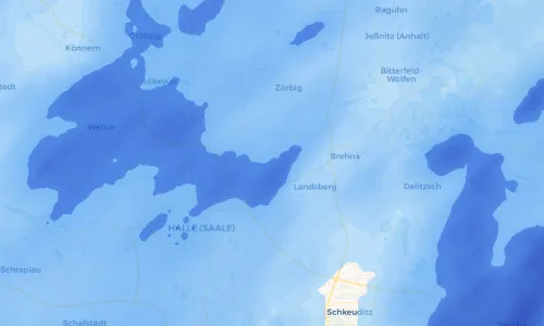 Regenradar Vorschaubild - Aktuelle Niederschläge in Niemberg und Umgebung