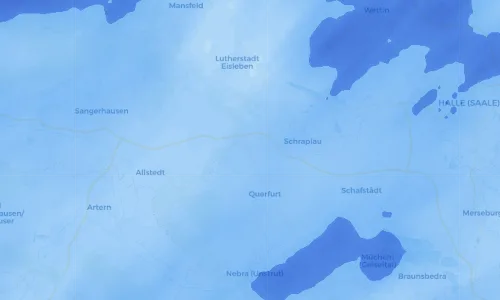 Regenradar Vorschaubild - Aktuelle Niederschläge in Oberfarnstädt und Umgebung