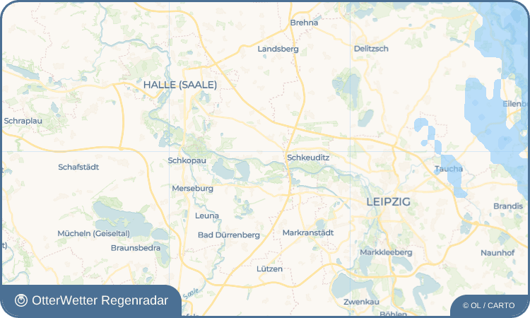 OtterWetter Regenradar-Widget Oberthau