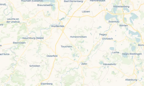 Regenradar-Vorschau: aktuelle Niederschläge in Oberwerschen und Umgebung