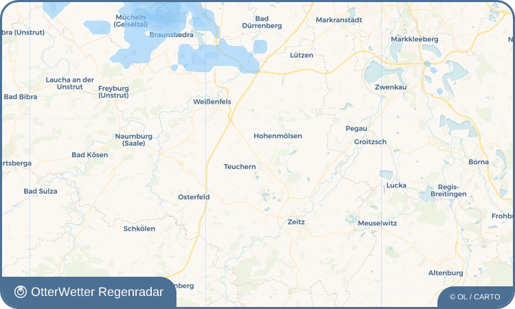 Widget-Vorschau für Oberwerschen Wetter-Widget-Vorschau mit Vorhersagedaten für Oberwerschen