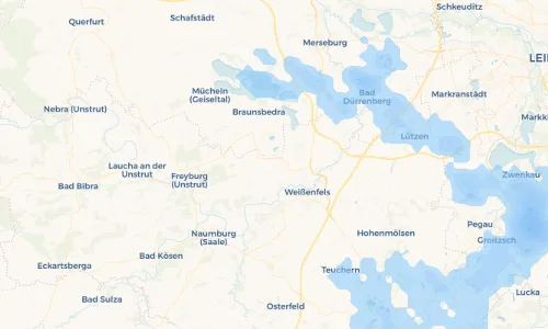 Regenradar Vorschaubild - Aktuelle Niederschläge in Obschütz und Umgebung