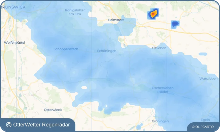 Widget-Vorschau für Ohrsleben Wetter-Widget-Vorschau mit Vorhersagedaten für Ohrsleben