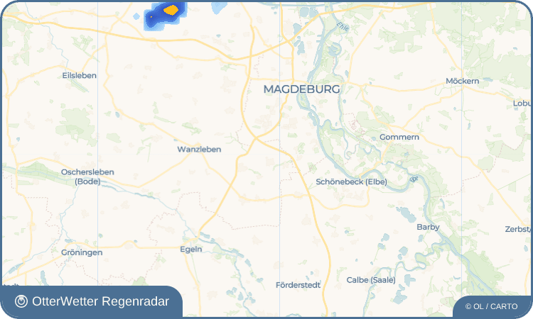 OtterWetter Regenradar-Widget Osterweddingen