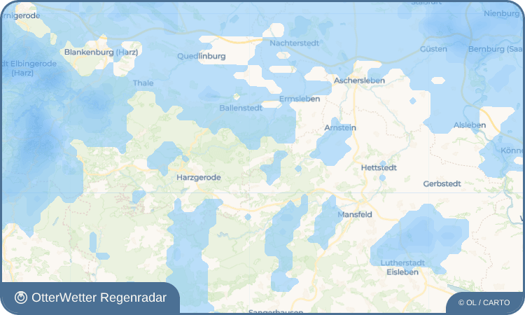OtterWetter Regenradar-Widget Pansfelde