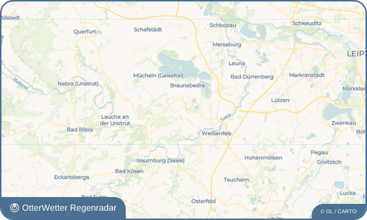 OtterWetter Regenradar-Widget Pettstädt