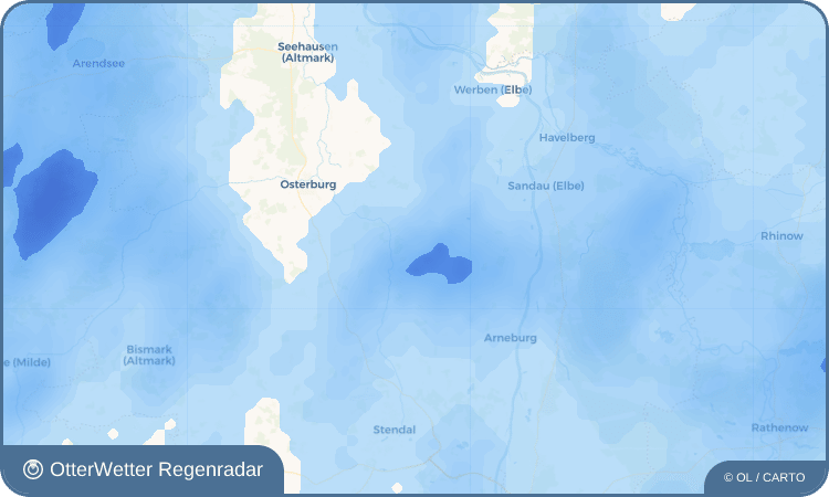 OtterWetter Regenradar-Widget Plätz