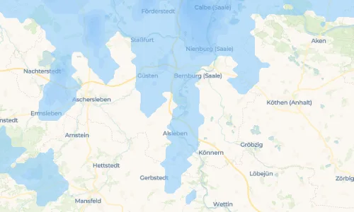 Regenradar-Vorschau: aktuelle Niederschläge in Plötzkau und Umgebung
