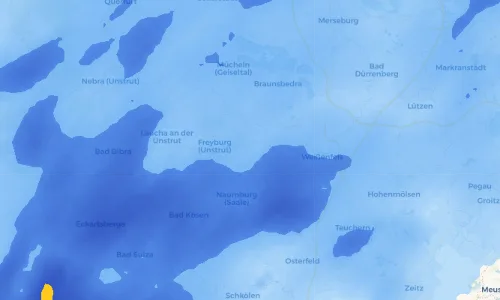 Regenradar Vorschaubild - Aktuelle Niederschläge in Pödelist und Umgebung