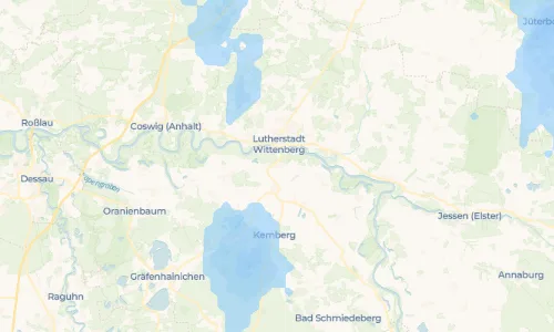 Regenradar Vorschaubild - Aktuelle Niederschläge in Pratau und Umgebung