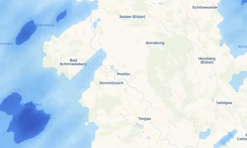 Regenradar Vorschaubild - Aktuelle Niederschläge in Prettin und Umgebung
