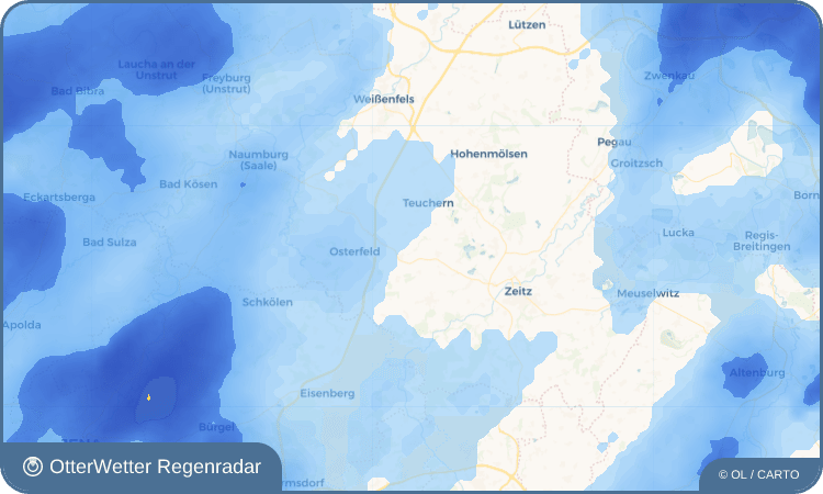 Wetter-Widget-Vorschau mit Vorhersagedaten für Priesen