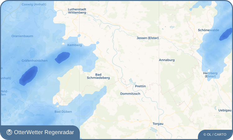 OtterWetter Regenradar-Widget Priesitz