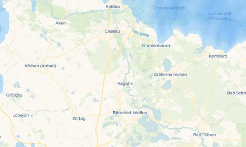 Regenradar Vorschaubild - Aktuelle Niederschläge in Priorau und Umgebung