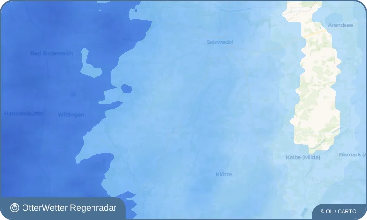 Wetter-Widget-Vorschau mit Vorhersagedaten für Püggen