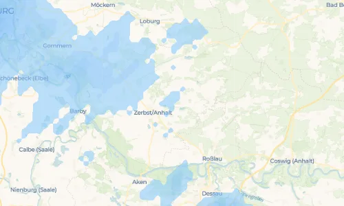 Regenradar Vorschaubild - Aktuelle Niederschläge in Pulspforde und Umgebung