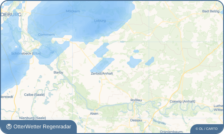OtterWetter Regenradar-Widget Pulspforde