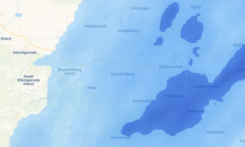 Regenradar Vorschaubild - Aktuelle Niederschläge in Quedlinburg und Umgebung