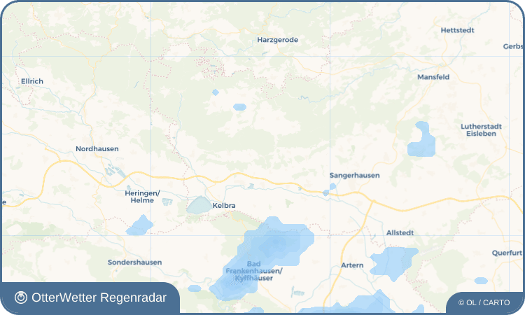 Widget-Vorschau für Questenberg Wetter-Widget-Vorschau mit Vorhersagedaten für Questenberg